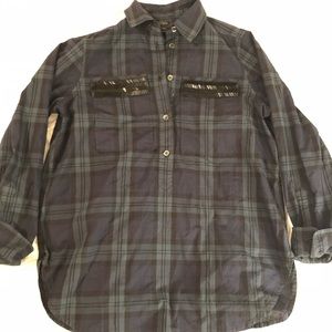 Jcrew plaid popover